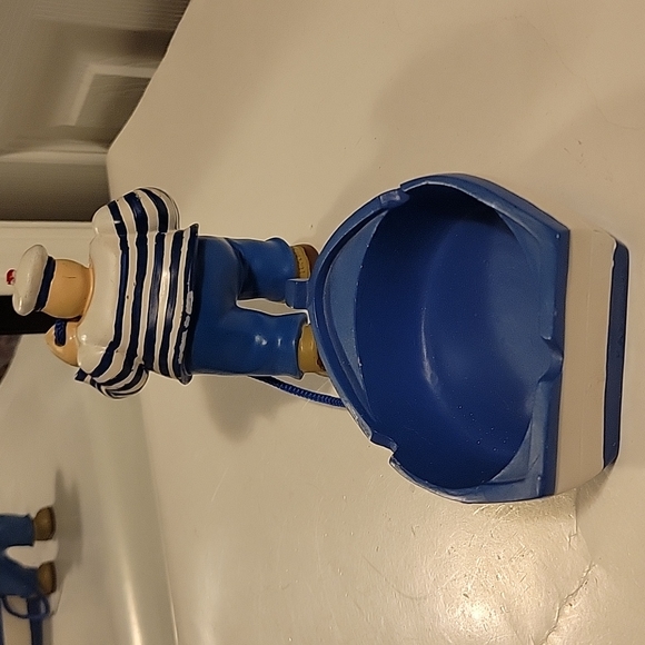 hand david j.p sail sailor figure wooden wood painted statue for bathroom - Picture 9 of 12